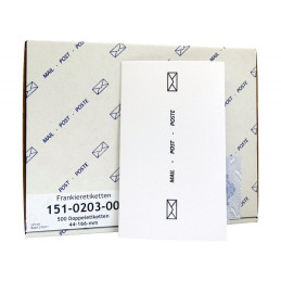 Universal franking labels (500 x 2 labels) 166 x (2×44) mm - Belgapost